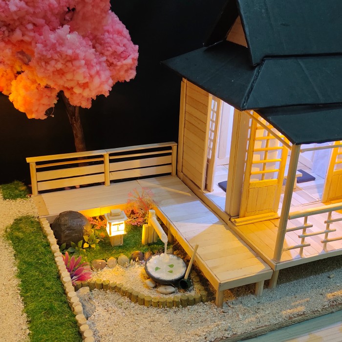 Rumah Miniatur Dari Stik Es Krim