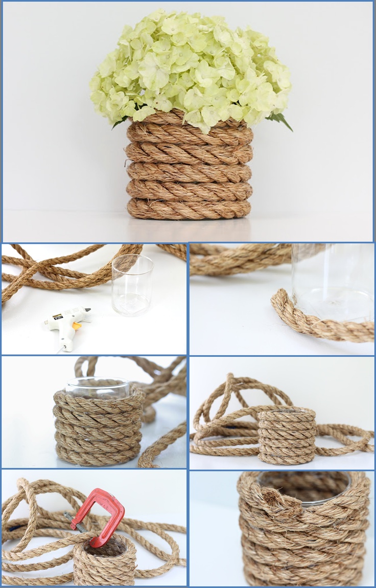 Rope Vase Handmade