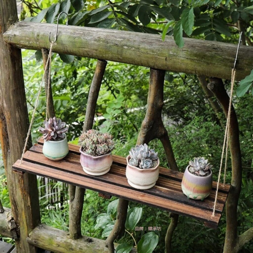 Rope Garden Shelf